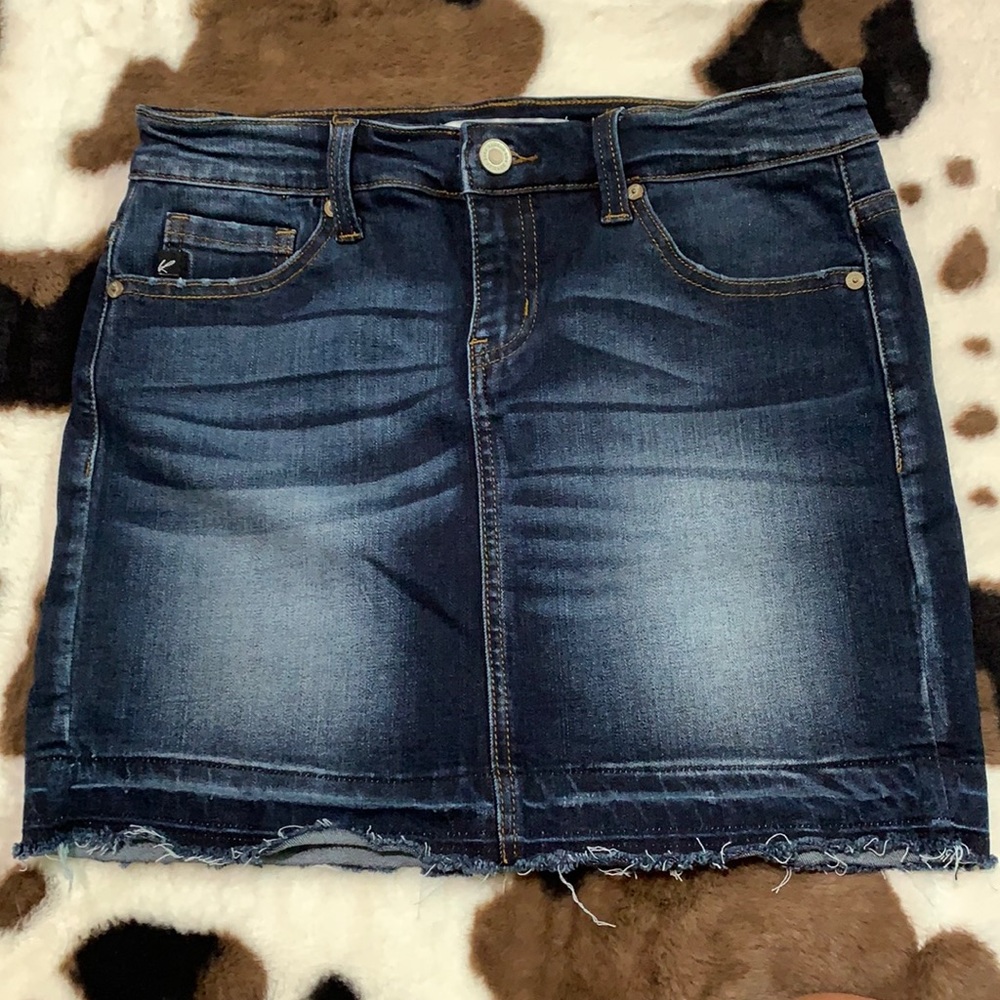 Low Rise Denim Skirt